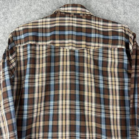 Vintage Dee Cee Western Shirt Mens 15.5/34 Brown Pearl Snap Cowboy USA Made - Picture 9 of 13